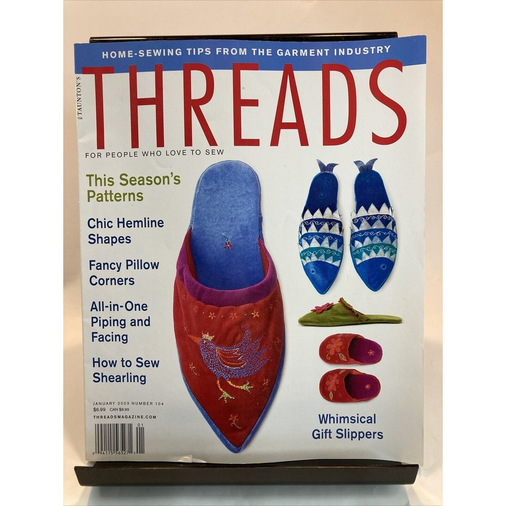 Taunton's Threads Magazine January 2003 #104 See Pics for Articles